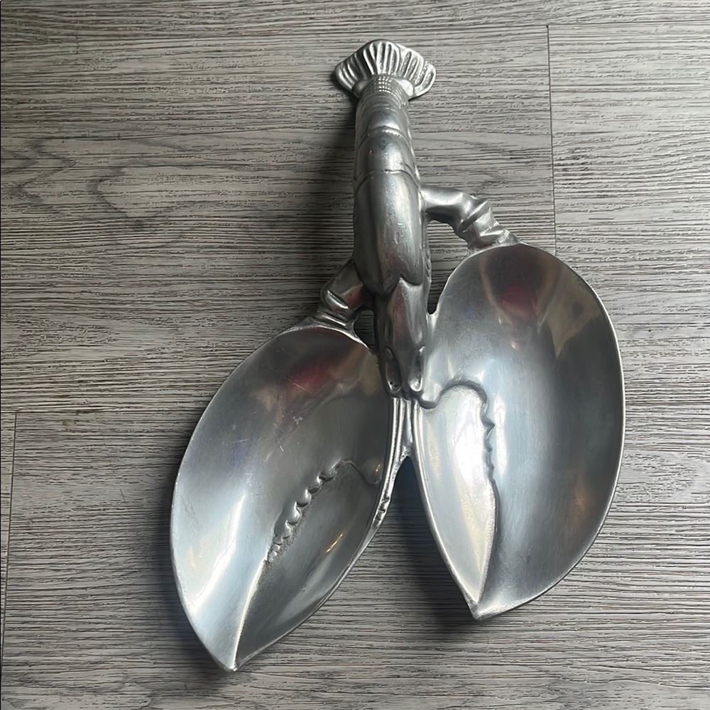Silver Lobster-Shaped Serving Spoon